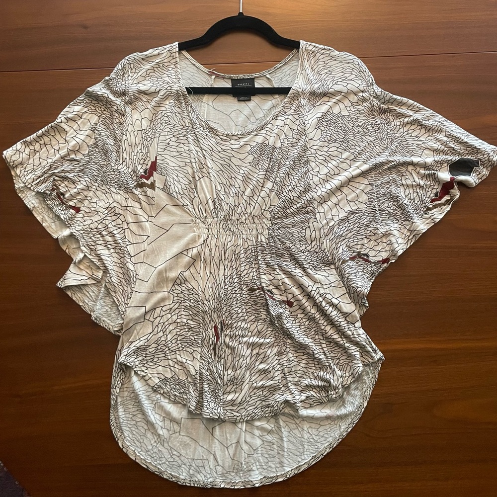 Anthropologie Deletta Butterfly Sleeve Blouse